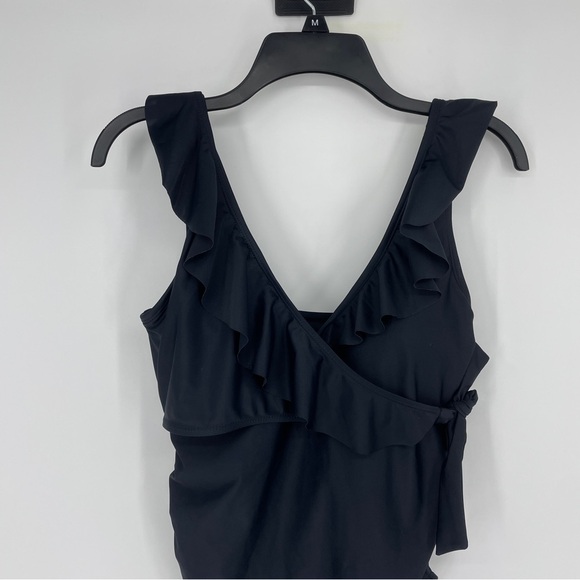 Kindred Bravely Black Ruffle One Piece Swimsuit - Picture 3 of 7